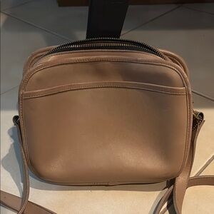 Tan Leather Men's Crossbody Bag